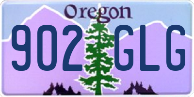 OR license plate 902GLG