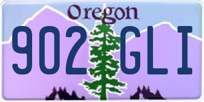 OR license plate 902GLI
