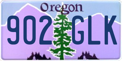 OR license plate 902GLK