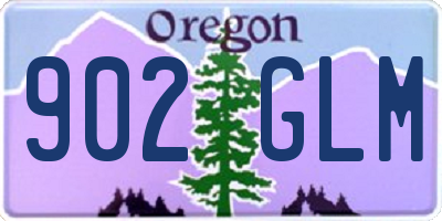 OR license plate 902GLM