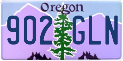 OR license plate 902GLN