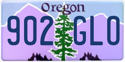 OR license plate 902GLO