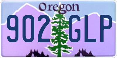 OR license plate 902GLP