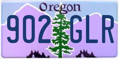 OR license plate 902GLR