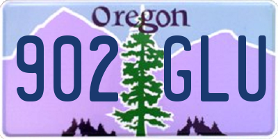 OR license plate 902GLU