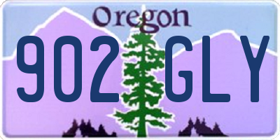 OR license plate 902GLY