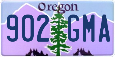 OR license plate 902GMA
