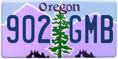 OR license plate 902GMB