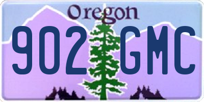 OR license plate 902GMC