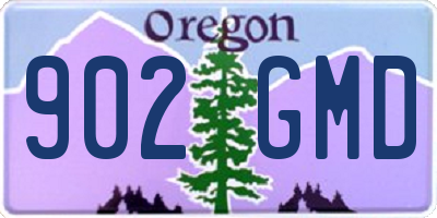OR license plate 902GMD
