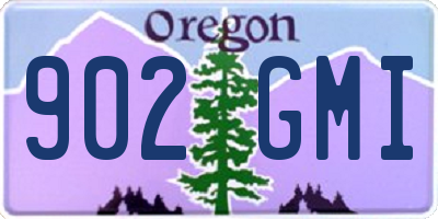 OR license plate 902GMI
