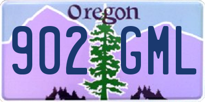 OR license plate 902GML