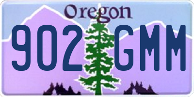 OR license plate 902GMM