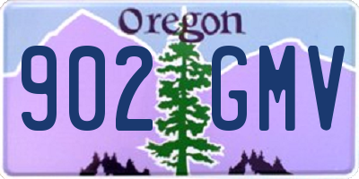 OR license plate 902GMV