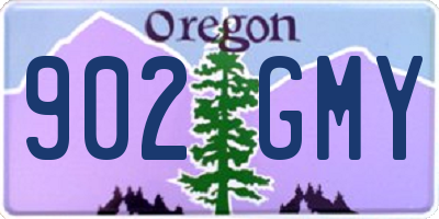 OR license plate 902GMY