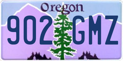 OR license plate 902GMZ