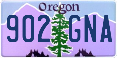 OR license plate 902GNA