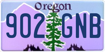 OR license plate 902GNB