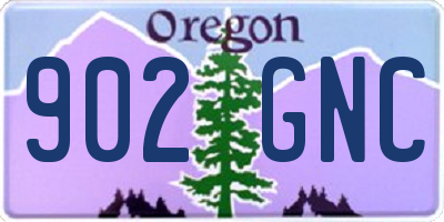 OR license plate 902GNC
