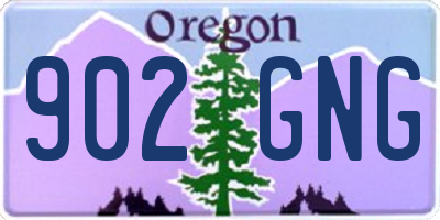 OR license plate 902GNG