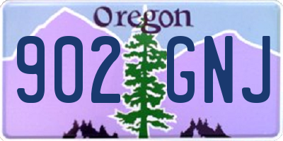 OR license plate 902GNJ