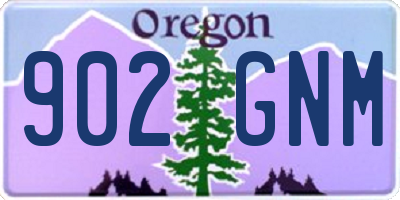 OR license plate 902GNM