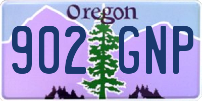 OR license plate 902GNP