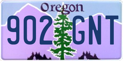 OR license plate 902GNT