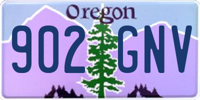 OR license plate 902GNV