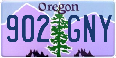OR license plate 902GNY