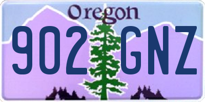 OR license plate 902GNZ