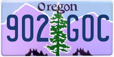 OR license plate 902GOC