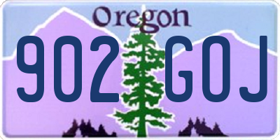 OR license plate 902GOJ