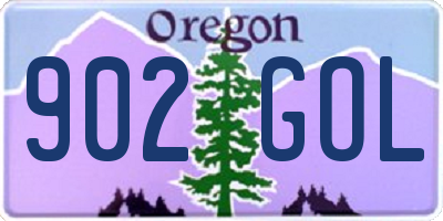 OR license plate 902GOL