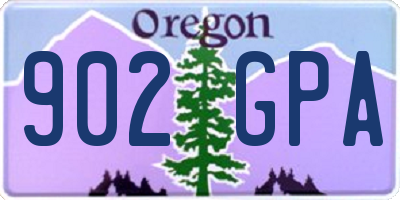 OR license plate 902GPA