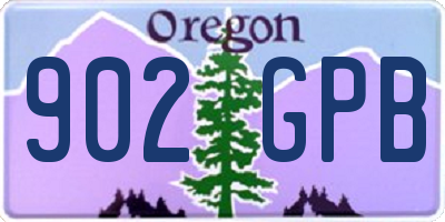 OR license plate 902GPB