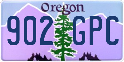 OR license plate 902GPC
