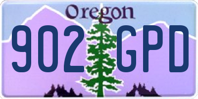 OR license plate 902GPD