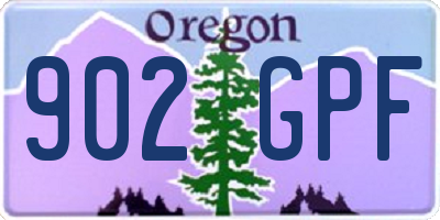 OR license plate 902GPF