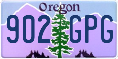 OR license plate 902GPG