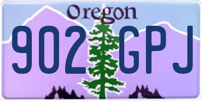 OR license plate 902GPJ