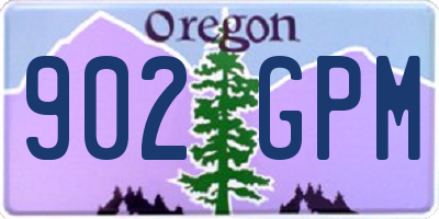 OR license plate 902GPM