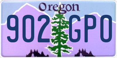 OR license plate 902GPO