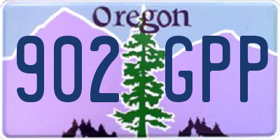OR license plate 902GPP