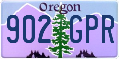 OR license plate 902GPR