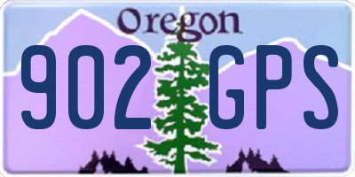 OR license plate 902GPS