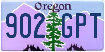 OR license plate 902GPT