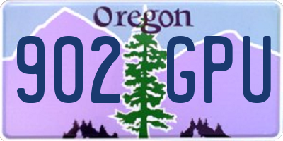 OR license plate 902GPU