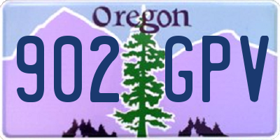 OR license plate 902GPV