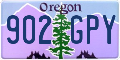 OR license plate 902GPY